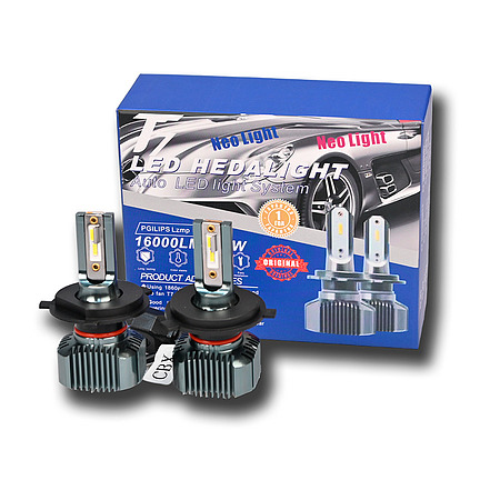 Лампа H4 T7 диодная 2шт. 16000LM 120W doktormobil.ru